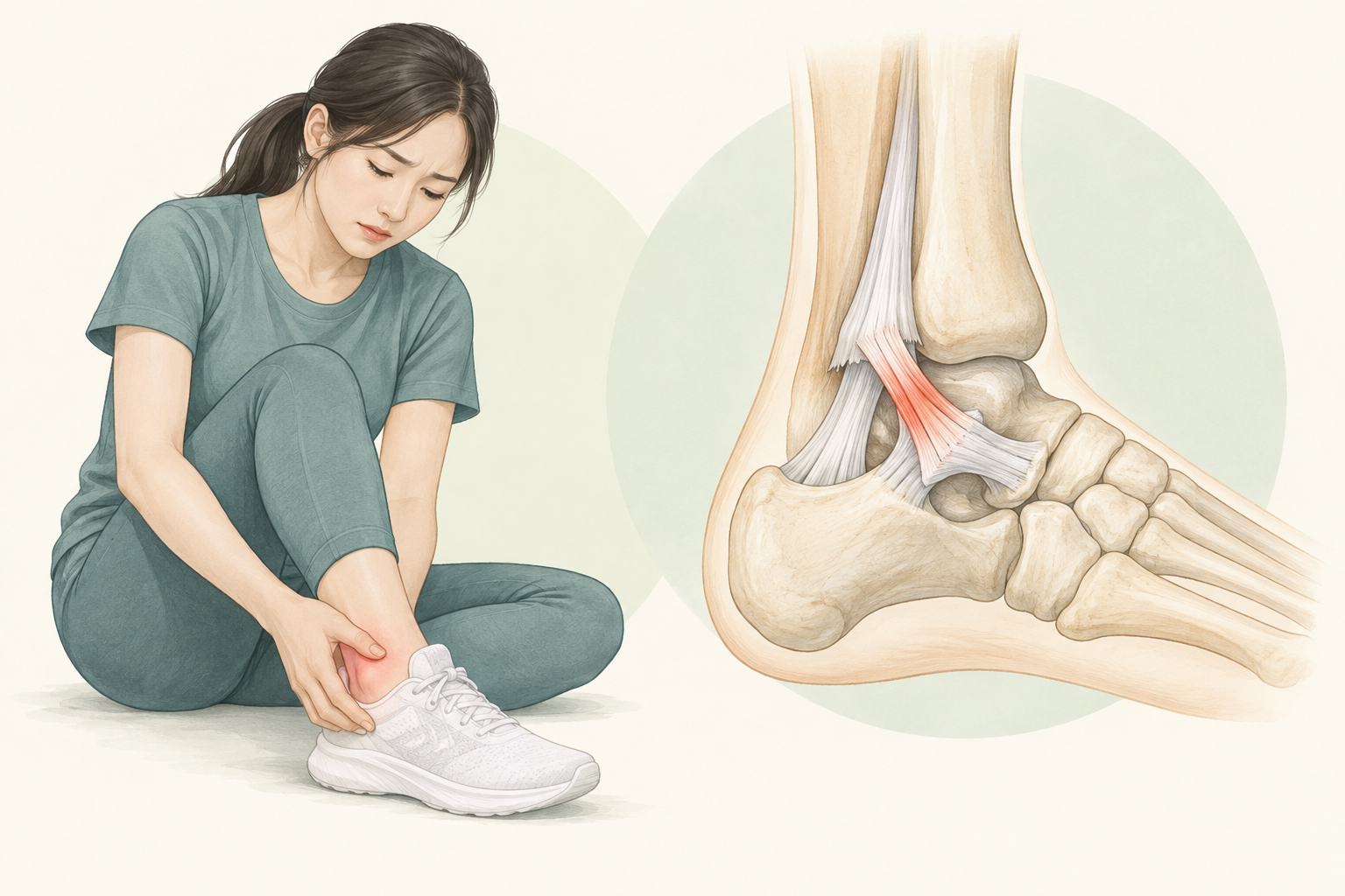 발목 염좌, 삔 지 2주 지났는데 시큰거린다면 관련 이미지